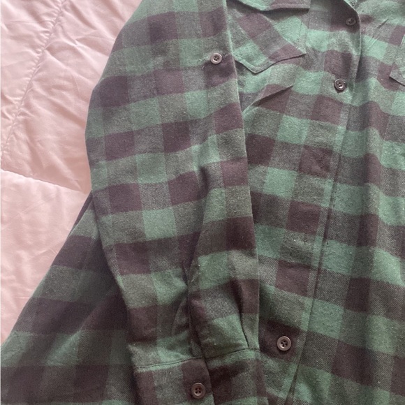 NWT Johnny malloys Irish green long sleeve plaid flannel shirt size med - Picture 5 of 8